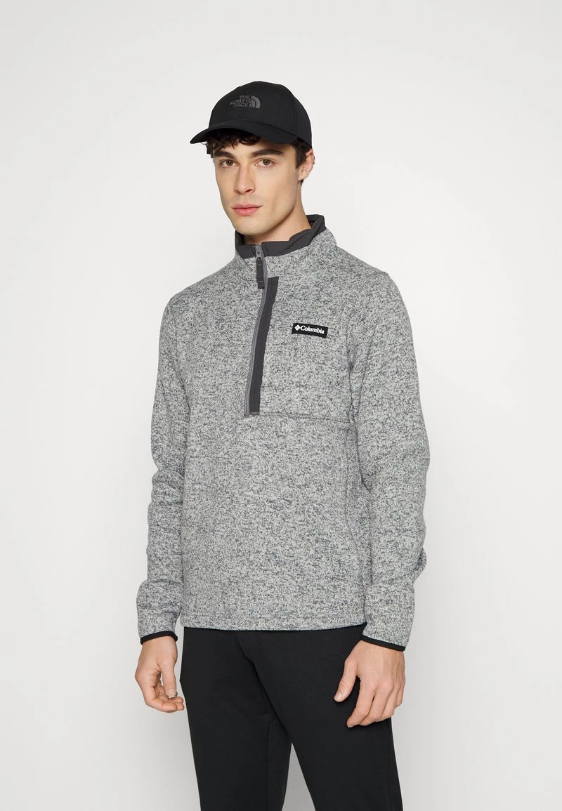Columbia Hombre WEATHER™ HALF ZIP - Forro Polar - City Grey Heather/shark 1 Columbia Hombre WEATHER™ HALF ZIP - Forro Polar - City Grey Heather/shark
