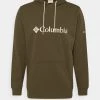 Columbia Hombre BASIC LOGO™ II HOODIE - Jersey Con Capucha - Olive Green/ancient Fossil