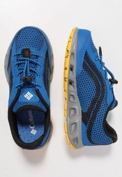 Columbia Unisexo YOUTH DRAINMAKER IV UNISEX - Zapatillas De Senderismo - Stormy Blue/deep Yellow