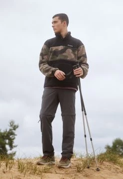 Columbia Hombre RUGGED RIDGE SHERPA SNAP - Forro Polar - Black