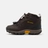 Columbia Unisexo CHILDRENS NEWTON RIDGE UNISEX - Zapatillas De Senderismo - Cordovan/golden Yellow