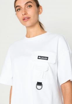 Columbia Mujer FIELD CREEK CROPPED TEE - Camiseta Básica - White -Columbia Tienda De Ventas 1b40cf414d5a4c9ea0038fef7eaf535f