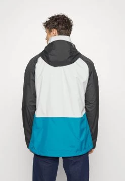 Columbia Hombre RAIN SCAPE JACKET - Impermeable - Grey Shark/deep Marine -Columbia Tienda De Ventas 1c70ff9e787b4cca81fa79b22aaff0d8