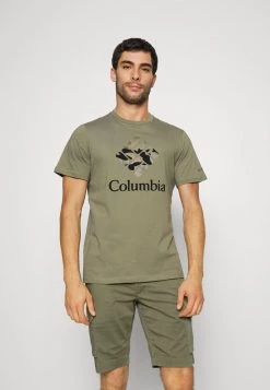 Columbia Hombre RAPID RIDGE™ GRAPHIC TEE - Camiseta Estampada - Stone Green