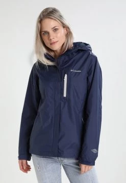 Columbia Mujer POURING ADVENTURE JACKET - Chaqueta Hard Shell - Dark Blue
