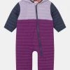 Columbia Unisexo POWDER LITE REVERSIBLE BUNTING UNISEX - Mono Para La Nieve - Plum/pale Lilac/nocturnal