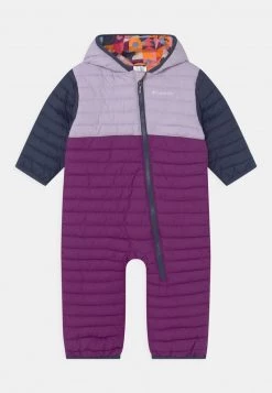 Columbia Unisexo POWDER LITE REVERSIBLE BUNTING UNISEX - Mono Para La Nieve - Plum/pale Lilac/nocturnal