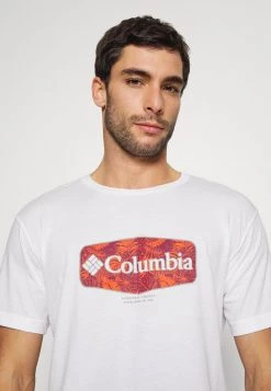 Columbia Hombre THISTLETOWN HILLS GRAPHIC SHORT SLEEVE - Camiseta Estampada - White -Columbia Tienda De Ventas 34dd200a2826449fb2fdf32a0c3a034f