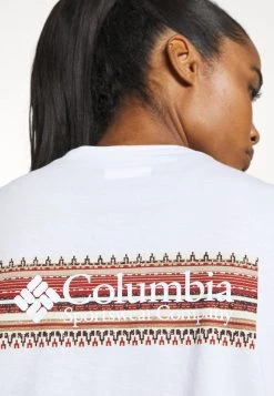 Columbia Mujer RIVER 1/2 CROP TEE - Camiseta Estampada - White -Columbia Tienda De Ventas 35b9f853855b48b580ae8e6d3e4b2c13