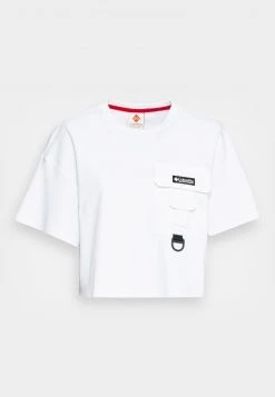 Columbia Mujer FIELD CREEK CROPPED TEE - Camiseta Básica - White -Columbia Tienda De Ventas 36cb3b369d9f43cbb84aded5bed8caa2