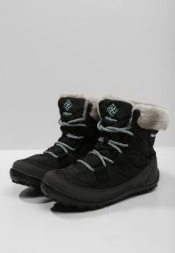 Columbia Unisexo YOUTH MINX SHORTY OMNI-HEAT WATERPROOF - Botas Para La Nieve - Black/spray -Columbia Tienda De Ventas 37f7d5ec237f4dc8b407f75d6c838790