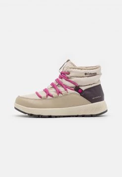 Columbia Mujer SLOPESIDE VILLAGE OMNI HEAT MID - Botas Para La Nieve - Light Clay/timber
