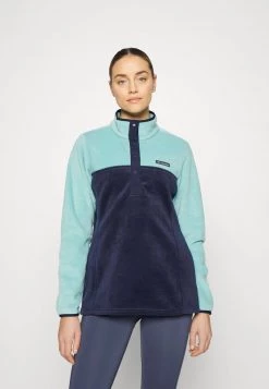 Columbia Mujer BENTON SPRINGS SNAP - Forro Polar - Dark Nocturnal/sea Wave