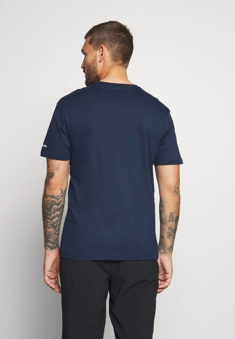 Columbia Hombre BASIC LOGO SHORT SLEEVE - Camiseta Estampada - Collegiate Navy/white 3 Columbia Hombre BASIC LOGO SHORT SLEEVE - Camiseta Estampada - Collegiate Navy/white - Imagen 3