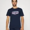 Columbia Hombre THISTLETOWN HILLS GRAPHIC SHORT SLEEVE - Camiseta Estampada - Collegiate Navy Heather
