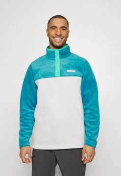 Columbia Hombre STEENS MOUNTAIN HALF SNAP - Forro Polar - Nimbus Grey/deep Marine/electric Turquoise