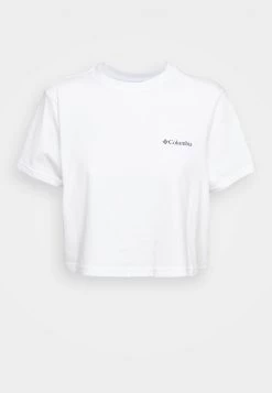 Columbia Mujer RIVER 1/2 CROP TEE - Camiseta Estampada - White -Columbia Tienda De Ventas 4e5e1f08c91e45bca92f62f187f98df7
