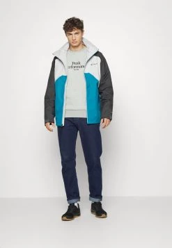 Columbia Hombre RAIN SCAPE JACKET - Impermeable - Grey Shark/deep Marine -Columbia Tienda De Ventas 4fce732ba01c46da868120852b4244d6