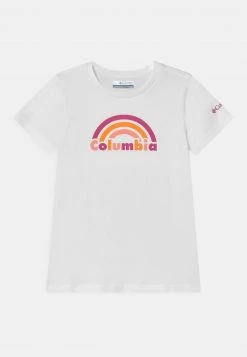 Columbia Unisexo MISSION LAKE™ SHORT SLEEVE GRAPHIC UNISEX - Camiseta Estampada - White