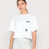 Columbia Mujer FIELD CREEK CROPPED TEE - Camiseta Básica - White