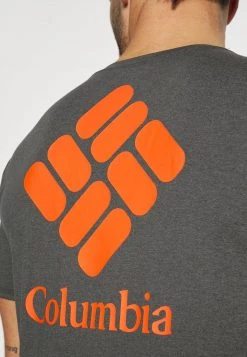 Columbia Hombre TECH TRAIL GRAPHIC TEE - Camiseta Estampada - Shark Heather -Columbia Tienda De Ventas 59248b86e2fb435b8b0a268208ec389a