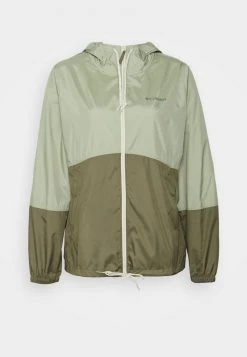 Columbia Mujer FLASH FORWARD - Cortaviento - Safari/stone Green