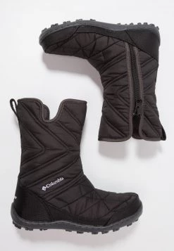 Columbia Unisexo YOUTH MINX SLIP III - Botas Para La Nieve - Black/white