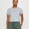 Mujer RIVER 1/2 CROP TEE - Camiseta Estampada - Columbia Grey