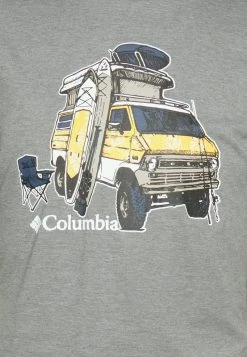Columbia Hombre MENS SUN TREK SHORT SLEEVE GRAPHIC TEE - Camiseta Deportiva - City Grey Heather -Columbia Tienda De Ventas 63be095c414443f9b24c5d50b4412c24