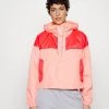 Columbia Mujer FLASH CHALLENGER™ CROPPED - Chaqueta Outdoor - Coral Reef/red Hibiscus