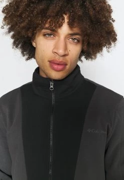 Columbia Hombre LODGE COLORBLOCK HALF ZIP - Forro Polar - Black/shark -Columbia Tienda De Ventas 66d739e2bd5d48359cf78057185a3e28