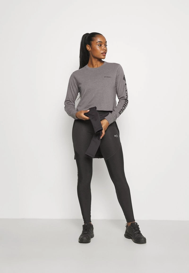 Columbia Mujer NORTH CASCADES LONG SLEEVE CROPPED TEE - Camiseta De Manga Larga - City Grey Heather 2 Columbia Mujer NORTH CASCADES LONG SLEEVE CROPPED TEE - Camiseta De Manga Larga - City Grey Heather - Imagen 2