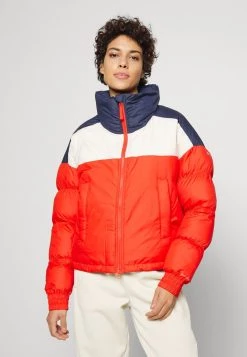 Columbia Mujer PIKE LAKE™ CROPPED JACKET - Chaqueta De Invierno - Bold Orange/chalk/nocturnal