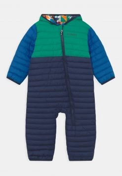 Columbia Unisexo POWDER LITE REVERSIBLE BUNTING UNISEX - Mono Para La Nieve - Coll Navy/emerald Green/indigo