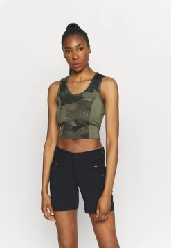 Columbia Mujer WINDGATES™ CROPPED TANK - Camiseta Deportiva - Stone Green