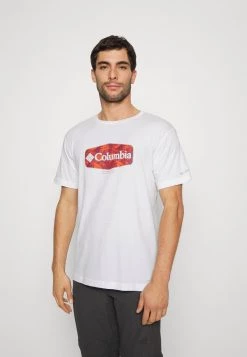 Columbia Hombre THISTLETOWN HILLS GRAPHIC SHORT SLEEVE - Camiseta Estampada - White