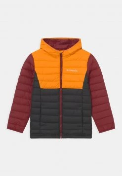 Columbia Niños POWDER LITE™ BOYS HOODED - Chaqueta De Snowboard - Flame Orange/red Jasper