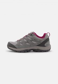 Columbia Mujer REDMOND III WATERPROOF - Zapatillas De Senderismo - Titanium/red Onion