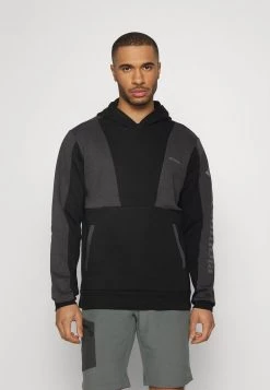 Columbia Hombre LODGE™ COLORBLOCK HOODIE - Jersey Con Capucha - Black/shark/black