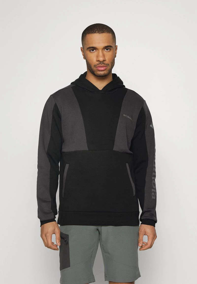 Columbia Hombre LODGE™ COLORBLOCK HOODIE - Jersey Con Capucha - Black/shark/black 1 Columbia Hombre LODGE™ COLORBLOCK HOODIE - Jersey Con Capucha - Black/shark/black