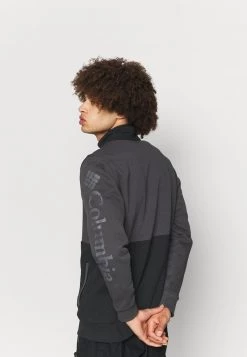 Columbia Hombre LODGE COLORBLOCK HALF ZIP - Forro Polar - Black/shark -Columbia Tienda De Ventas 893a9807173d471bb91848defaff042e