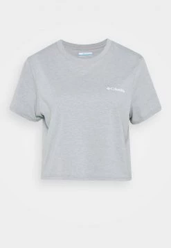 Mujer RIVER 1/2 CROP TEE - Camiseta Estampada - Columbia Grey -Columbia Tienda De Ventas 97ec0fee787f4c099c84b58c6e98e9e3