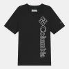 Columbia Unisexo HAPPY HILLS GRAPHIC UNISEX - Camiseta Estampada - Black