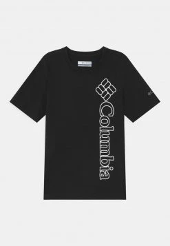 Columbia Unisexo HAPPY HILLS GRAPHIC UNISEX - Camiseta Estampada - Black