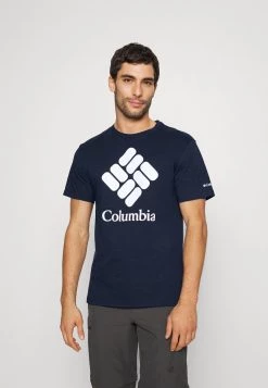Columbia Hombre BASIC LOGO™ SHORT SLEEVE - Camiseta Estampada - Collegiate Navy