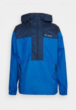 Columbia Hombre FLASH CHALLENGER™ ANORAK - Impermeable - Bright Indigo/collegiate Navy