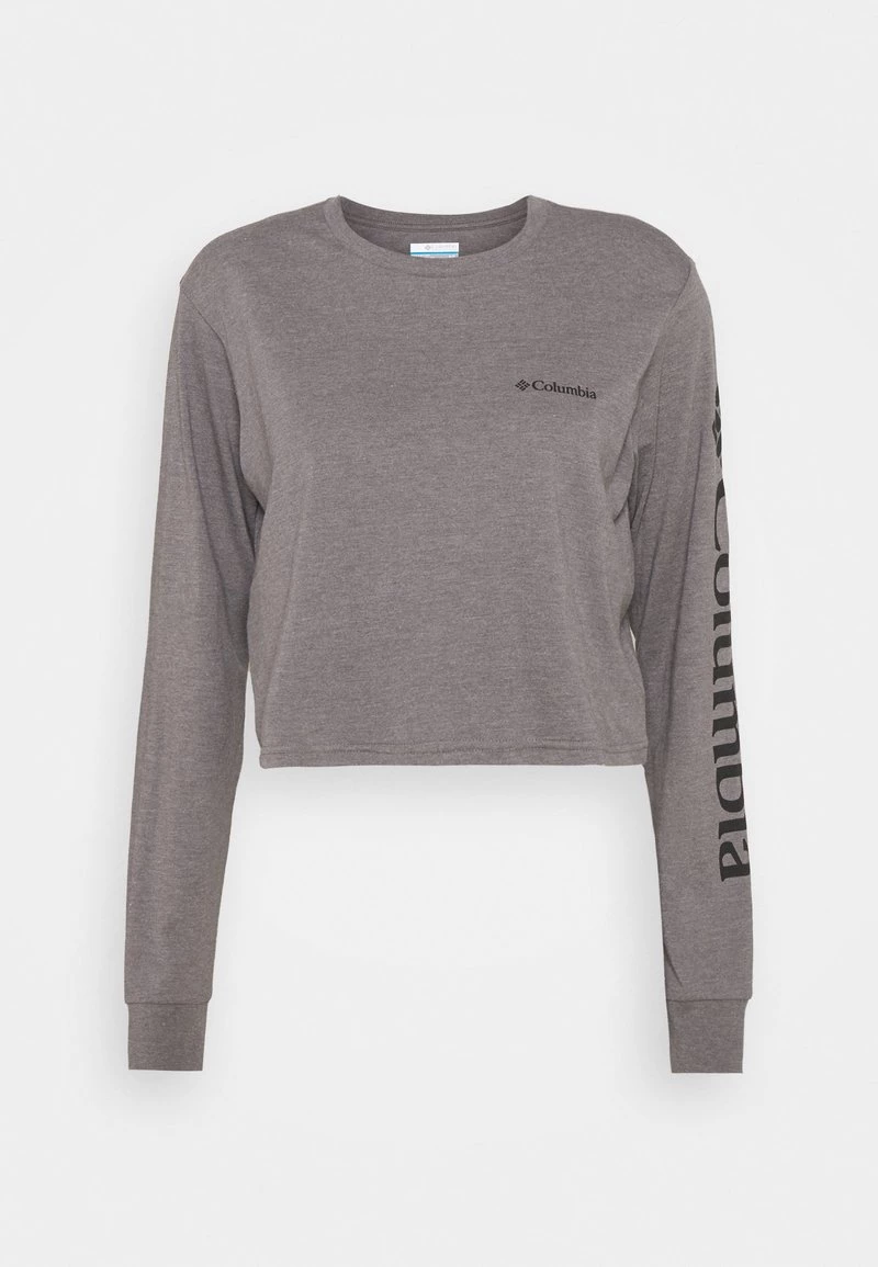 Columbia Mujer NORTH CASCADES LONG SLEEVE CROPPED TEE - Camiseta De Manga Larga - City Grey Heather 4 Columbia Mujer NORTH CASCADES LONG SLEEVE CROPPED TEE - Camiseta De Manga Larga - City Grey Heather - Imagen 4