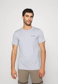 Hombre TECH TRAIL GRAPHIC TEE - Camiseta Estampada - Columbia Grey Heather