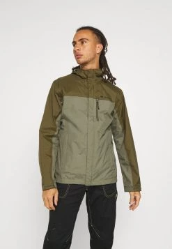 Columbia Hombre POURING ADVENTURE™ II JACKET - Chaqueta Hard Shell - Stone Green/new Olive