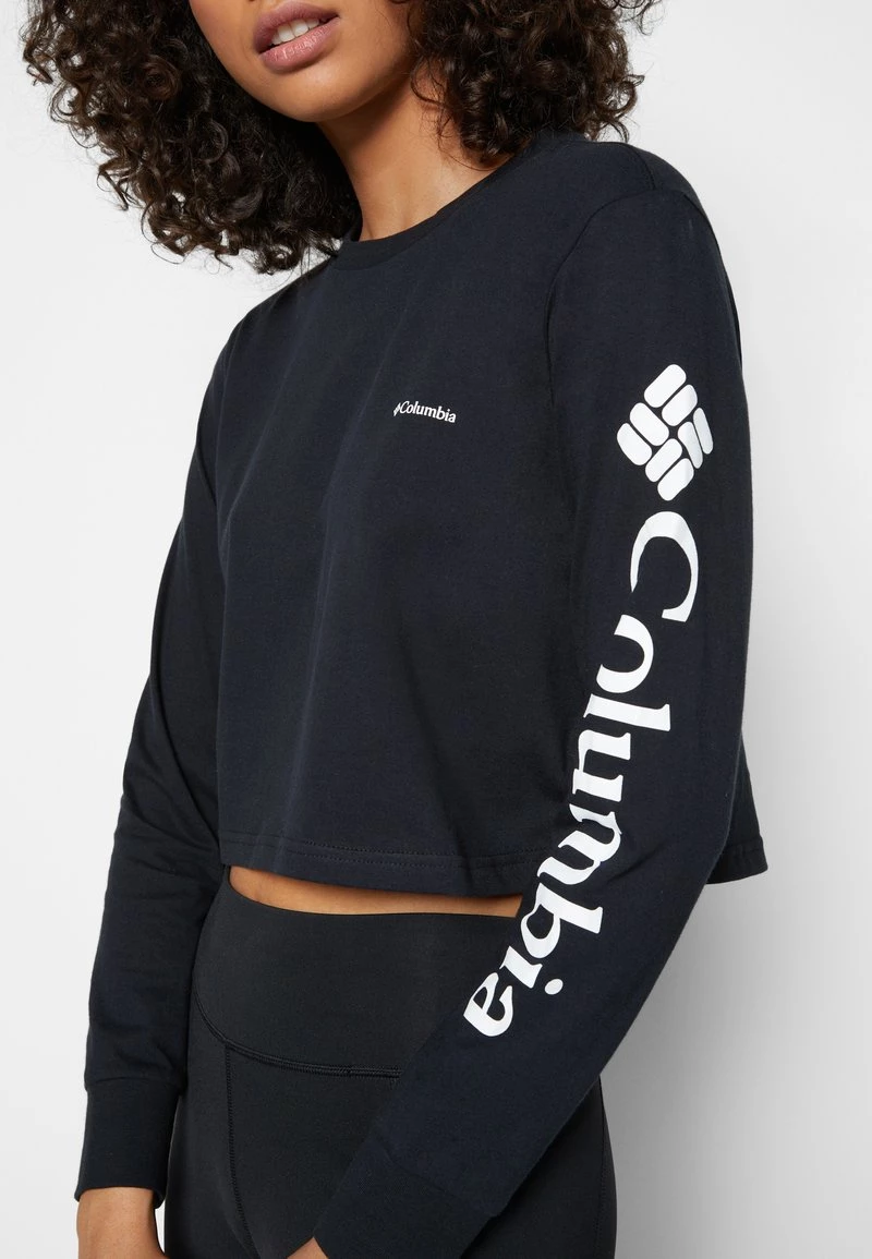 Columbia Mujer NORTH CASCADES LONG SLEEVE CROPPED TEE - Camiseta De Manga Larga - Black/white 6 Columbia Mujer NORTH CASCADES LONG SLEEVE CROPPED TEE - Camiseta De Manga Larga - Black/white - Imagen 6